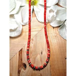 Collar de Moda con Cuentas de Plata de Ley y Ostra Espinosa Mary Salazar - Product Image 1