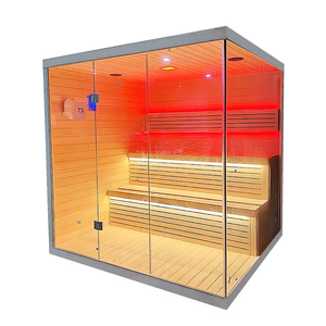 ซาวน่าแบบดั้งเดิมทำจากไม้ดีไซน์ทันสมัยซาวน่าแบบหรูหราทำจากไม้ใช้ในห้องอบไอน้ำ - Product Image 1