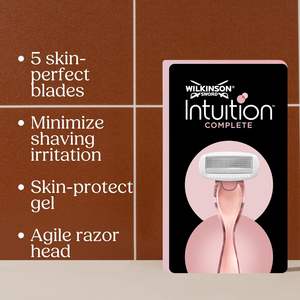 Wilkinson Sword - Intuition Rasoir complet pour femmes, poignée de rasage + 4 lames de rasoir, gel de protection de la peau pour une glisse en douceur - Product Image 3