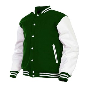 Chaqueta universitaria unisex personalizada para hombre, chaqueta de béisbol universitaria informal de alta calidad - Product Image 1
