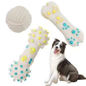 Consegna veloce all'ingrosso cane osso giocattolo da masticare per cucciolo denti puliti TPR Non tossico Pet <span class=keywords><strong>Dog</strong></span> Ball giocattolo - Product Image 1