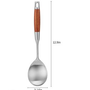 Cuchara Artesanal Moon Rise Craft con Mango de Acero y Madera - Tamaño y Diseño Personalizables, Juego de 10 Piezas para Fiestas - Product Image 1