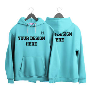 Sweat-shirt tricoté en coton confortable à motif solide grande taille hommes et femmes usage décontracté quotidien sweat à capuche blanc prix bas - Product Image 1