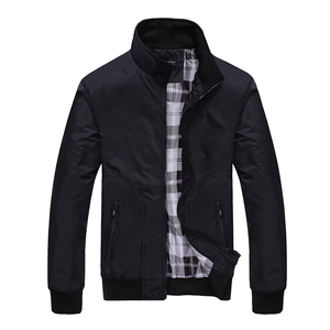 Chaqueta bomber negra con forro a prueba de viento de invierno de alta calidad, venta al por mayor, chaquetas bomber transpirables cómodas para hombres - Product Image 1