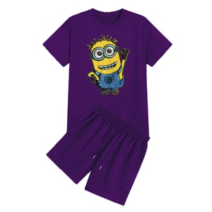 Conjunto de pantalones cortos y camisetas para correr de verano 100% de algodón de alta calidad para hombre, conjunto de 2 piezas de talla grande transpirable con logotipo personalizado - Product Image 3