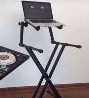 Support de contrôleur numérique pour platine DJ, Flight Case DJ, Support de vol, Support pour clavier piano, Support d'instrument à double tube en forme de X