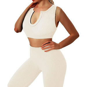 Ropa Mujer Conjuntos de yoga Nuevo estilo Casual Mujer Conjunto de yoga Ajuste regular 2 piezas Conjunto de yoga sin costuras Precio razonable Alta calidad - Product Image 3