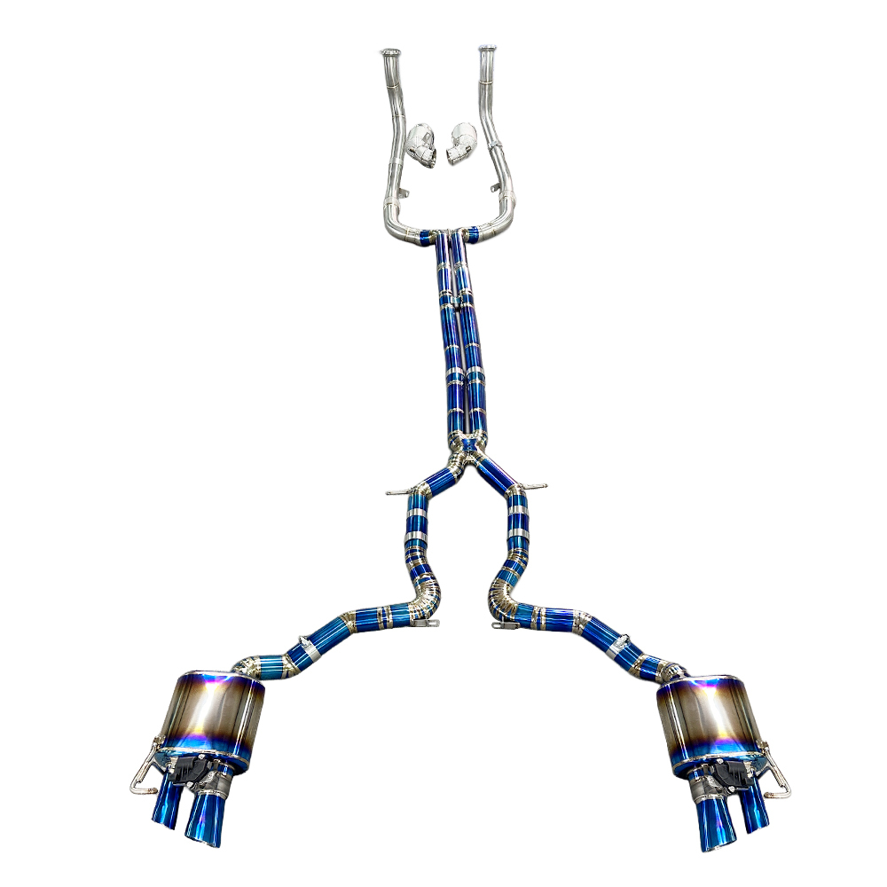 VantaFlow Catted Downpipe and Front Pipe and Titanium Catback Full Exhaust System for Bentley Continental GT V8 / V8 S 4.0T 2012-2025
