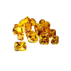 Pierre précieuse de haute qualité 10x14mm octogone coupe forme loupe propre pierre précieuse de qualité citrine prêt stock en gros - Product Image 4