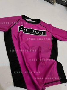 Wholesale Customized Stretch Rashguard Long or Short Sleeve <b>Compression</b> <b>Shirt</b> for Jiu Jitsu MMA BJJ Unisex Adult Wear - Product Image 5