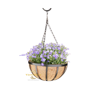 Panier suspendu rond en fibre de coco naturelle de haute qualité, écologique, léger, durable, pour le jardinage, Vietchoice Ivy - Product Image 1