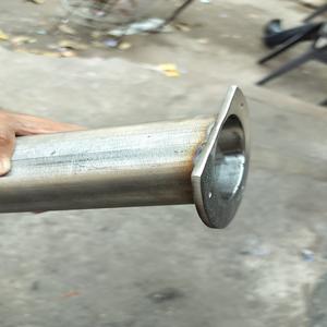 Tube à bride en laiton, tournage CNC personnalisé, usinage de précision, raccord de tuyauterie métallique, composant d'échappement, équipement industriel - Product Image 4