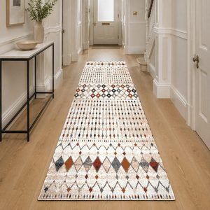 Tapis chenille antidérapant RUGS DEPOT LXDP-0756, multicolore, neutre, traditionnel, oriental, imprimé numériquement, lavable en machine, vente en gros - Product Image 5