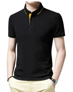 <b>Men's</b> Luxury Short Sleeve for Polo <b>Shirts</b> Embroidered and Printed Breathable Lightweight Knitted <b>T</b>-<b>Shirt</b> Casual Lapel Design - Product Image 1