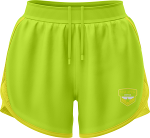 Pantalones cortos deportivos de poliéster de verano para mujer, pantalones cortos elásticos de doble capa de secado rápido que absorben el sudor, transpirables para Yoga, gimnasio, pantalones cortos para correr altos - Product Image 6