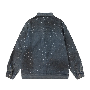 Blouson en jean épais pour homme, style affirmé, avec doublure polaire et design avant, idéal pour l'hiver - Product Image 2