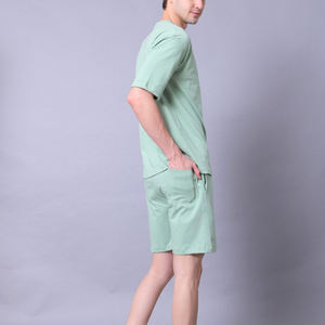 Nuevo Conjunto de Verano 2026 para Hombre, Camiseta de Manga Corta Transpirable de Algodón y Pantalones Cortos a Juego, Conjunto de Dos Piezas - Product Image 3