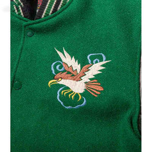 Alta calidad personalizado Varsity Mens chaquetas béisbol Letterman chaqueta para hombres negro cuero manga bombardero estilo universitario al por mayor - Product Image 5