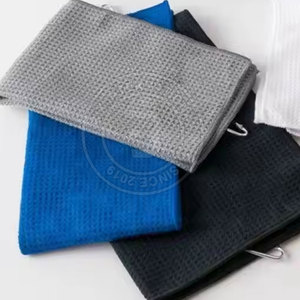 Toalla de golf tipo waffle de alta calidad, suave, absorbente y duradera, para accesorios de golf, en oferta online. - Product Image 5