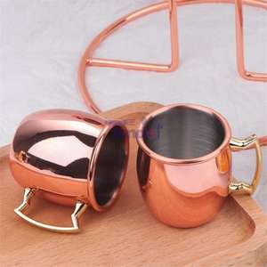 High-quality copper mugs with a stylish hammered design great for both casual and professional <b>cocktail</b> presentations - Product Image 5
