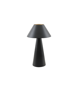 Lampada da tavolo a forma di fungo in metallo nero E27 Max. 25W (F-Bright 1950944-N) - Product Image 1