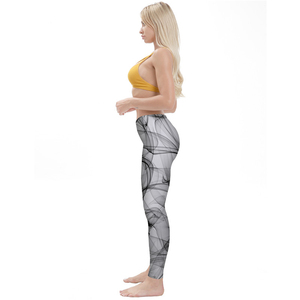 Custom Sublimation Printed Polyester Spandex <b>Compression</b> <b>Women</b> Sports Pants Yoga <b>Leggings</b> - Product Image 3