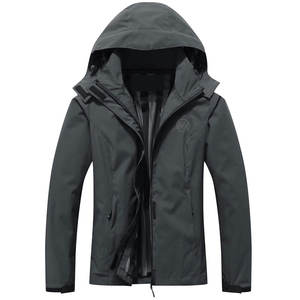 Veste de pluie coupe-vent pour hommes en gros, logo personnalisé, col à capuche de haute qualité, couleur/taille personnalisée, saison hivernale, lettre, style urbain - Product Image 1