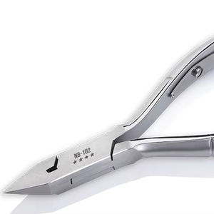 Nghia OMI Deluxe Nail Nippers Acero inoxidable Chapado en gris para manicura y pedicura Caja DE CUIDADO DE BELLEZA incluida - Product Image 1