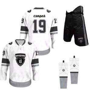 เสื้อฮอกกี้ลีกแบบกำหนดเอง เสื้อผ้ากีฬาน้ำหนักเบา ปักลายผ้าทวิลล์ ชุดฮอกกี้แบบระเหิดสีสำหรับทีม - Product Image 3