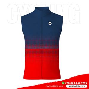 Jersey de ciclismo sin mangas transpirable ligero a prueba de viento reflectante con múltiples bolsillos de talla grande logotipo impreso personalizado bajo MOQ - Product Image 2