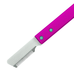 Cuchillo removedor de pelo para mascotas personalizado de alta calidad, herramientas profesionales de herrador para el cuidado de mascotas, instrumento veterinario hecho a rayas - Product Image 2