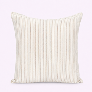 Woven Square <b>Cushion</b> <b>Cover</b> 18x18 Minimalist Stripe Pillow Protector for Living Room Sofa - Product Image 1