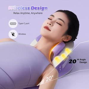 Bantal Pijat Kepala & Leher Portabel Pintar 3D Shiatsu, Pereda Nyeri <span class=keywords><strong>Trapezius</strong></span> yang Efektif - Product Image 2