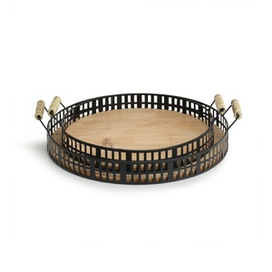 ถาดเสิร์ฟอาหารโลหะสไตล์โมเดิร์นถาดเสิร์ฟอาหารสำหรับโรงแรมร้านอาหาร - Product Image 2