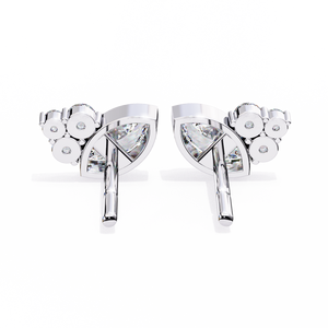 ต่างหูทองคำ 18K ดีไซน์พิเศษ ประดับเพชรเพาะเลี้ยงคุณภาพพรีเมียม - Product Image 3
