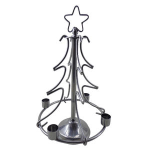 Bougeoir en métal pour la décoration de la maison support de bougie fini antique en cuivre pour la décoration de mariage fait à la main en vrac - Product Image 5