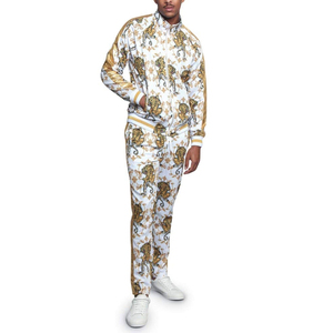 OEM Heavyweight Plus Size Custom Men's Track Suits Custom Printed Men Tracksuit Set <b>Polyester</b> <b>Jogger</b> Suit OEM Wholesale Supplier - Product Image 3