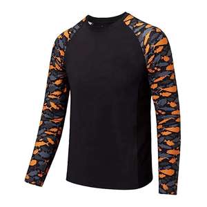 Chemises de pêche personnalisées à imprimé camouflage pour hommes Chemises de pêche à manches longues style raglan Upf50 + Chemises de pêche BASSE quantité minimale de commande - Product Image 1