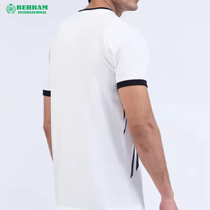 T-shirt d'été en polyester/coton à col rond, coupe classique, grandes tailles pour hommes, personnalisable, haute qualité, écologique, séchage rapide, anti-boulochage - Product Image 4