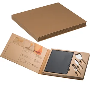Set di Utensili per Formaggio Personalizzati Viola con Gadget in Ardesia - Product Image 1