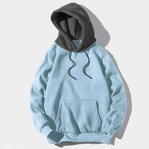 Sudaderas con capucha y sudaderas de algodón para Hombre Sudaderas con capucha de gran tamaño última moda ropa de calle estilo ropa lisa - Product Image 2