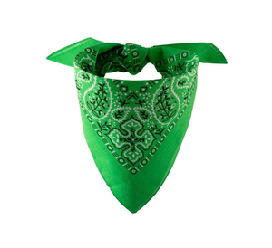 Gran oferta de alta calidad, logotipo personalizado, estampado, cuadrado, seda, satén, cabeza, bufanda, Bandana, punto, cuadros sólidos, lazos a rayas, Bandana - Product Image 2