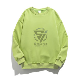 Sweat-shirt unisexe personnalisé à manches longues en tissu éponge respirant à col rond coupe classique pour le printemps - Product Image 5