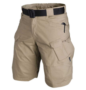 <b>Men's</b> Comfortable Canvas Cargo <b>Shorts</b> with Zipper and Button Closure Solid Pattern Casual <b>Utility</b> <b>Shorts</b> for Daily and Work Use - Product Image 2