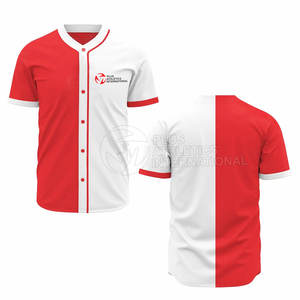 Uniforme de béisbol de alta calidad con rodillas reforzadas y uniforme de béisbol de manga corta con estampado de números - Product Image 3