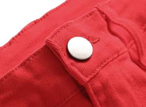 กางเกงยีนส์เดนิมขาดๆ สไตล์วินเทจทรงสแตก ล้างสีเข้ม สำหรับผู้ชาย ผลิตตามสั่ง (OEM) - Product Image 4