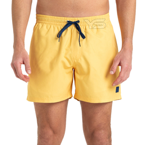 Short d'entraînement décontracté pour homme 100% coton taille moyenne avec fermeture à cordon anti-rides motif uni teint court - Product Image 5