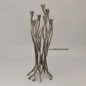 Vintage Hot Selling Aluminium <b>Gold</b> <b>Candle</b> Holder Customized Candelabra Wedding Tabletop Decoration Export Quality Manufacturer - Product Image 4