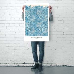 William Morris Blue Marigold <b>Poster</b> Made of Durable Paper Material - Product Image 4