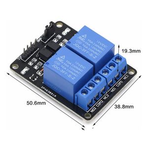 ตัวควบคุมมอเตอร์เอคเทค 12V โมดูลรีเลย์แบบแยกออปโตคัปเปลอร์ 2 ช่องสัญญาณ - Product Image 4